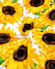 (DBP) BIG SUNFLOWERS ON OFF WHITE