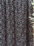 (4X2 RIB) PINK AND WHITE SPIDERWEBS ON BLACK