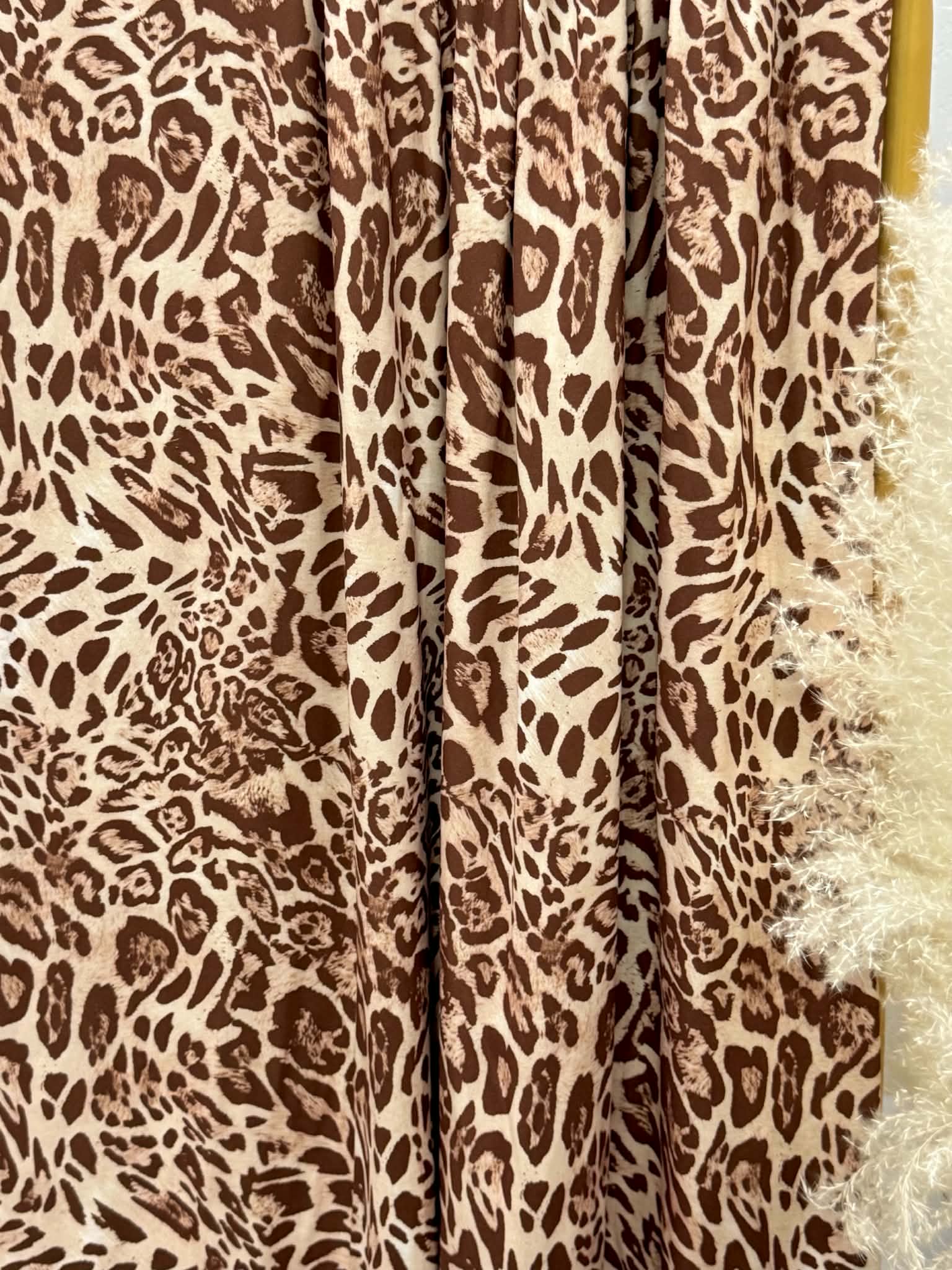 (DBP) BROWN AND CREAM LEOPARD PRINT