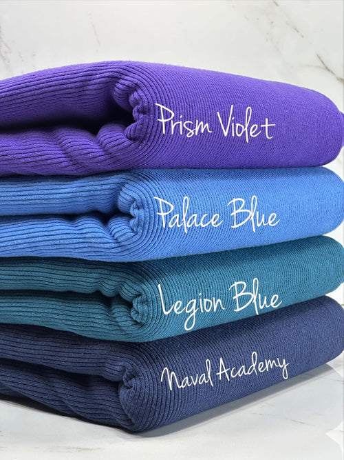 (2X2 SUPER COTTON FEEL RIB) LEGION BLUE