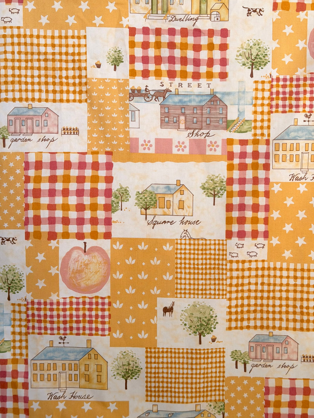 (CANVAS) GINGHAM VILLAGE
