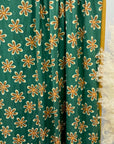 (DBP) GROOVY DAISY FLORAL ON TEAL GREEN