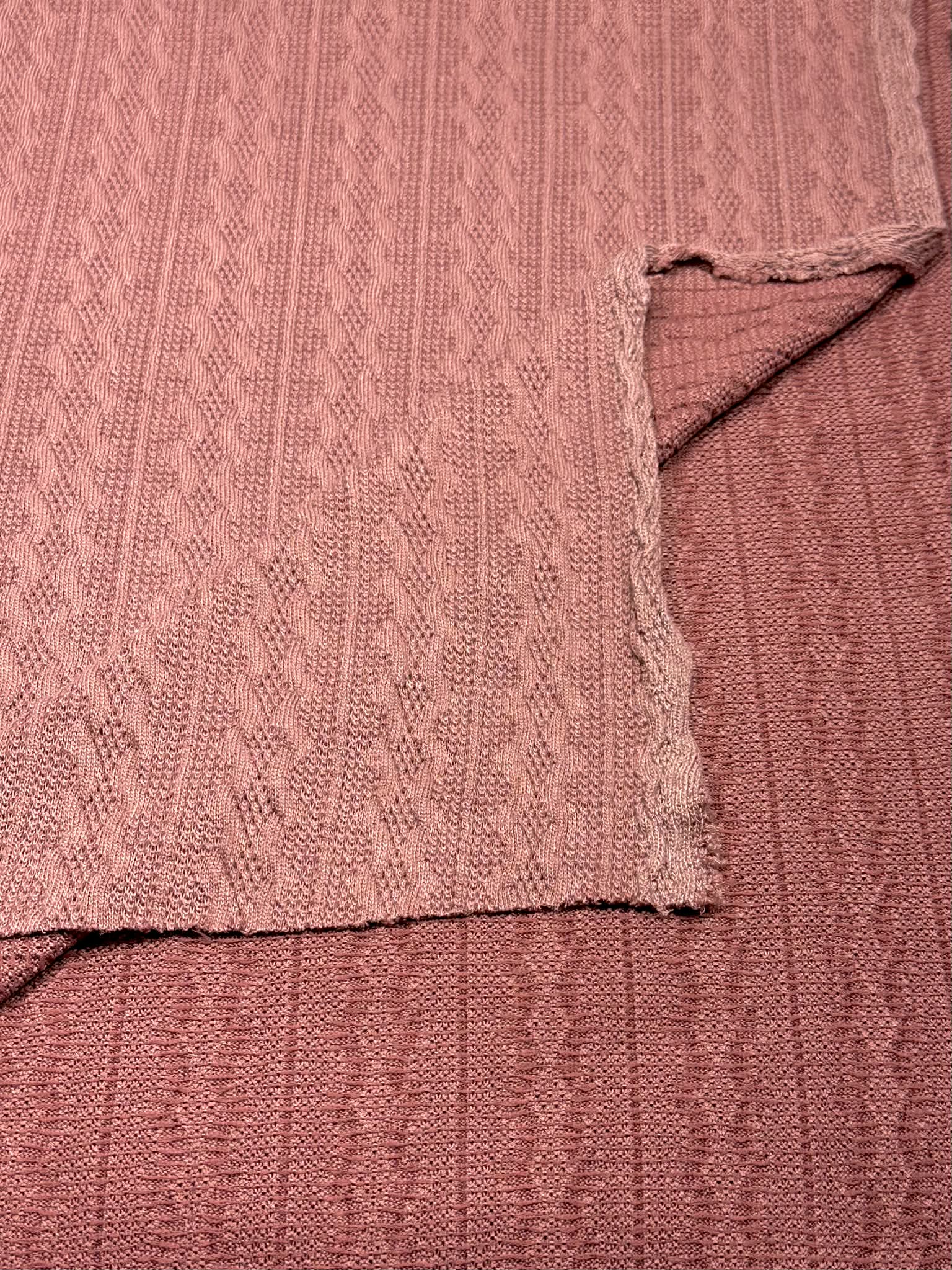(CABLE KNIT) VINTAGE MAUVE