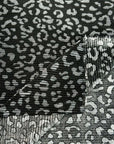 (PLEATED) CHEETAH ON BLACK