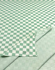 (DOUBLE KNIT) DARK SAGE CHECKERED PATTERN (4)