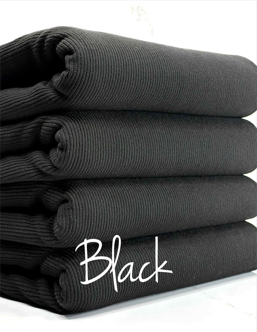(2X2 SUPER COTTON FEEL RIB) BLACK