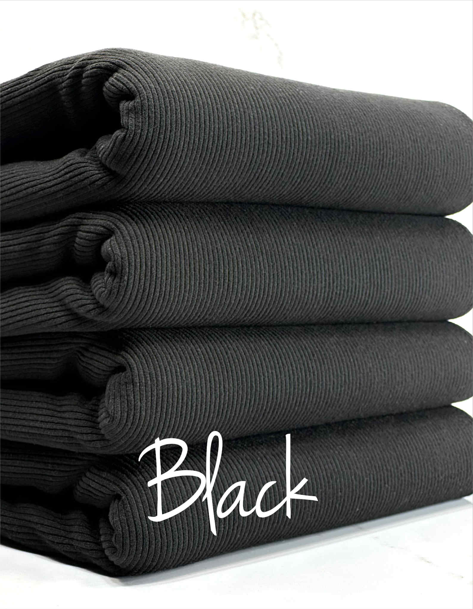 (2X2 SUPER COTTON FEEL RIB) BLACK