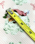 (4X2 RIB) PINK SANTA CLAUS AND TINY BOWS ON LIGHT PINK