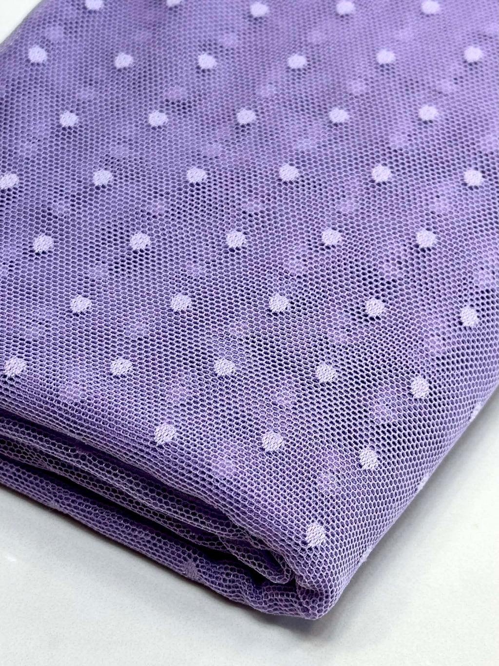 (MESH) TINY LAVENDER DOTS