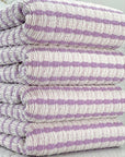 (GUAPO STRIPE) LAVENDER STRIPES ON OFF WHITE