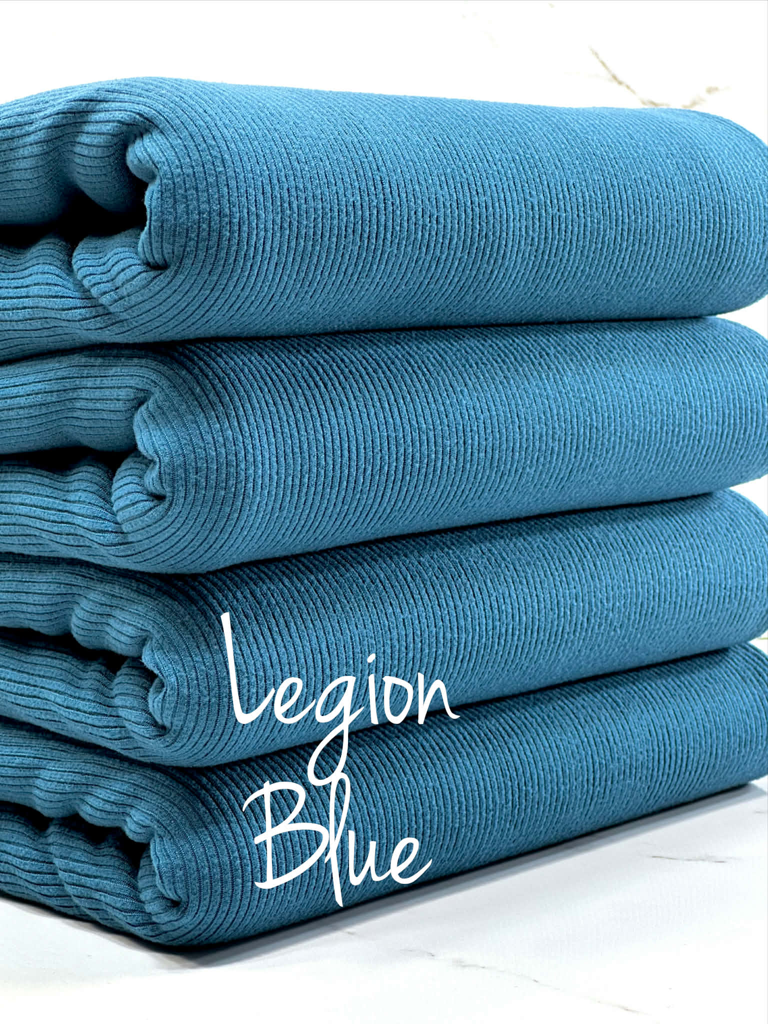(2X2 SUPER COTTON FEEL RIB) LEGION BLUE