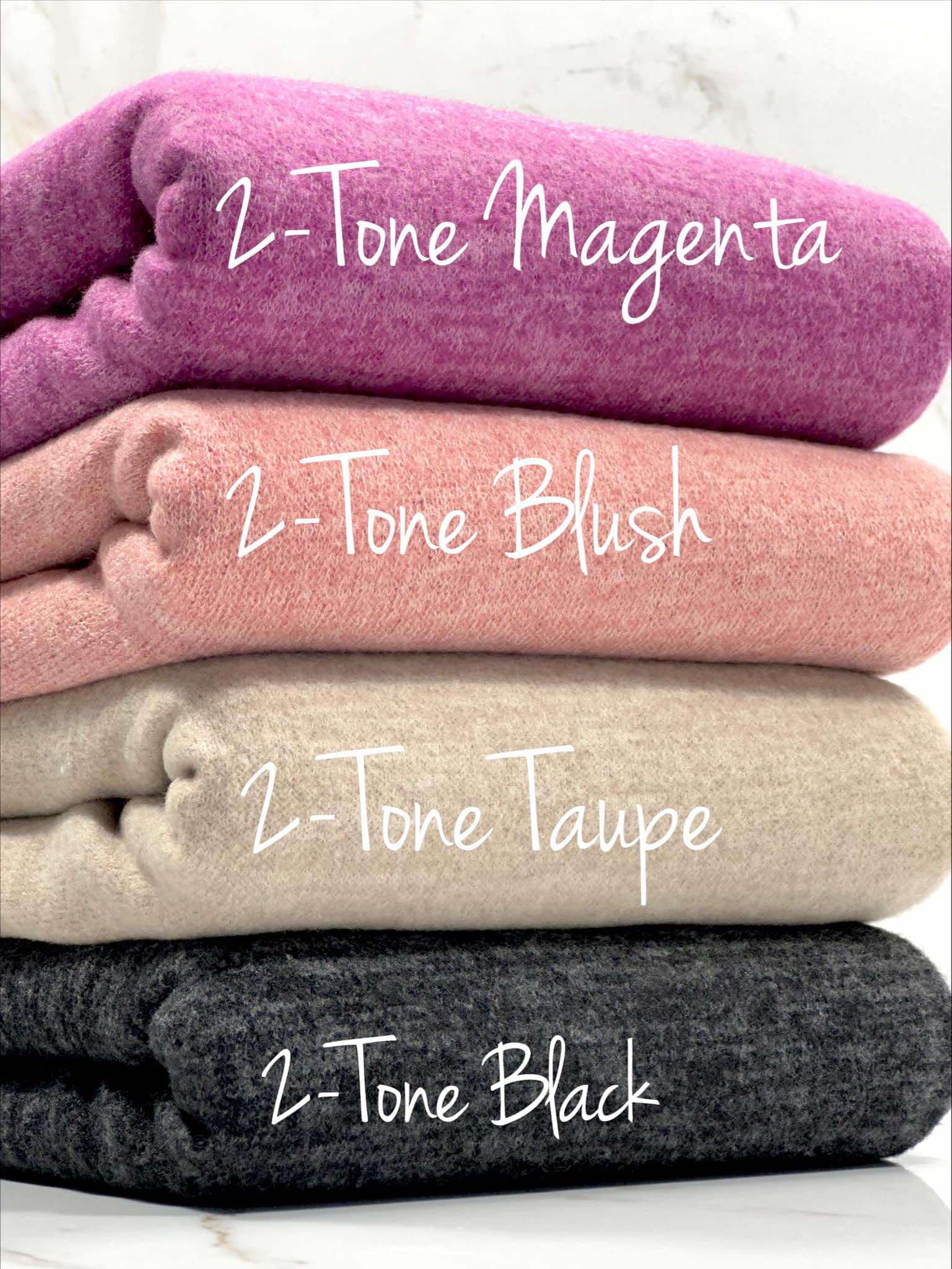 (BRUSHED SWEATER KNIT) 2-TONE BLUSH (3)