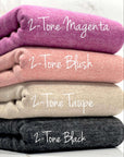 (BRUSHED SWEATER KNIT) 2-TONE BLUSH