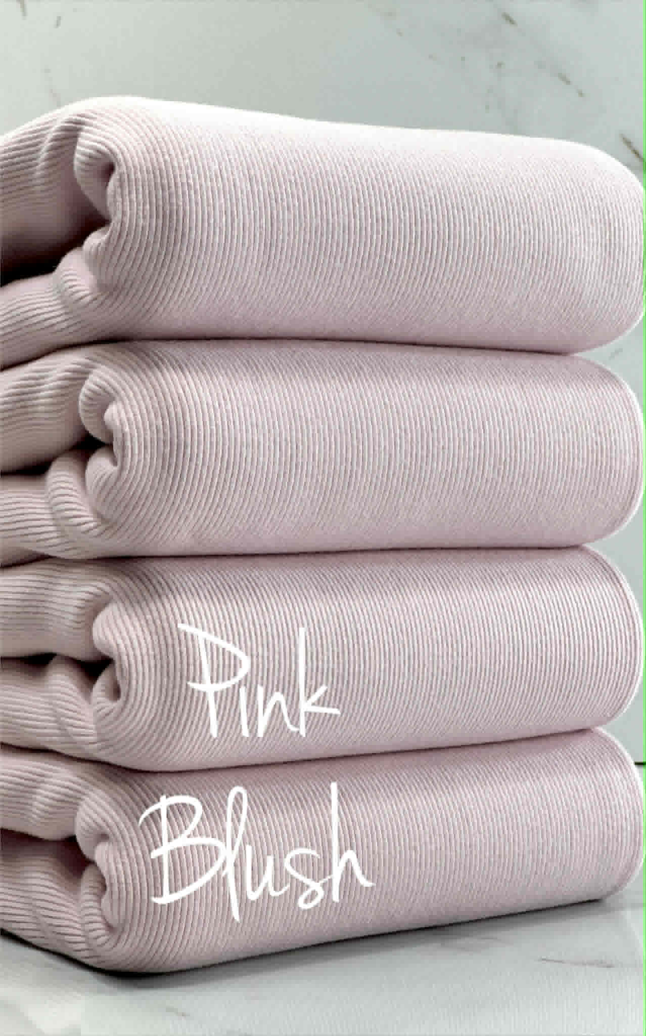 (1X1 COTTON FEEL RIB) PINK BLUSH