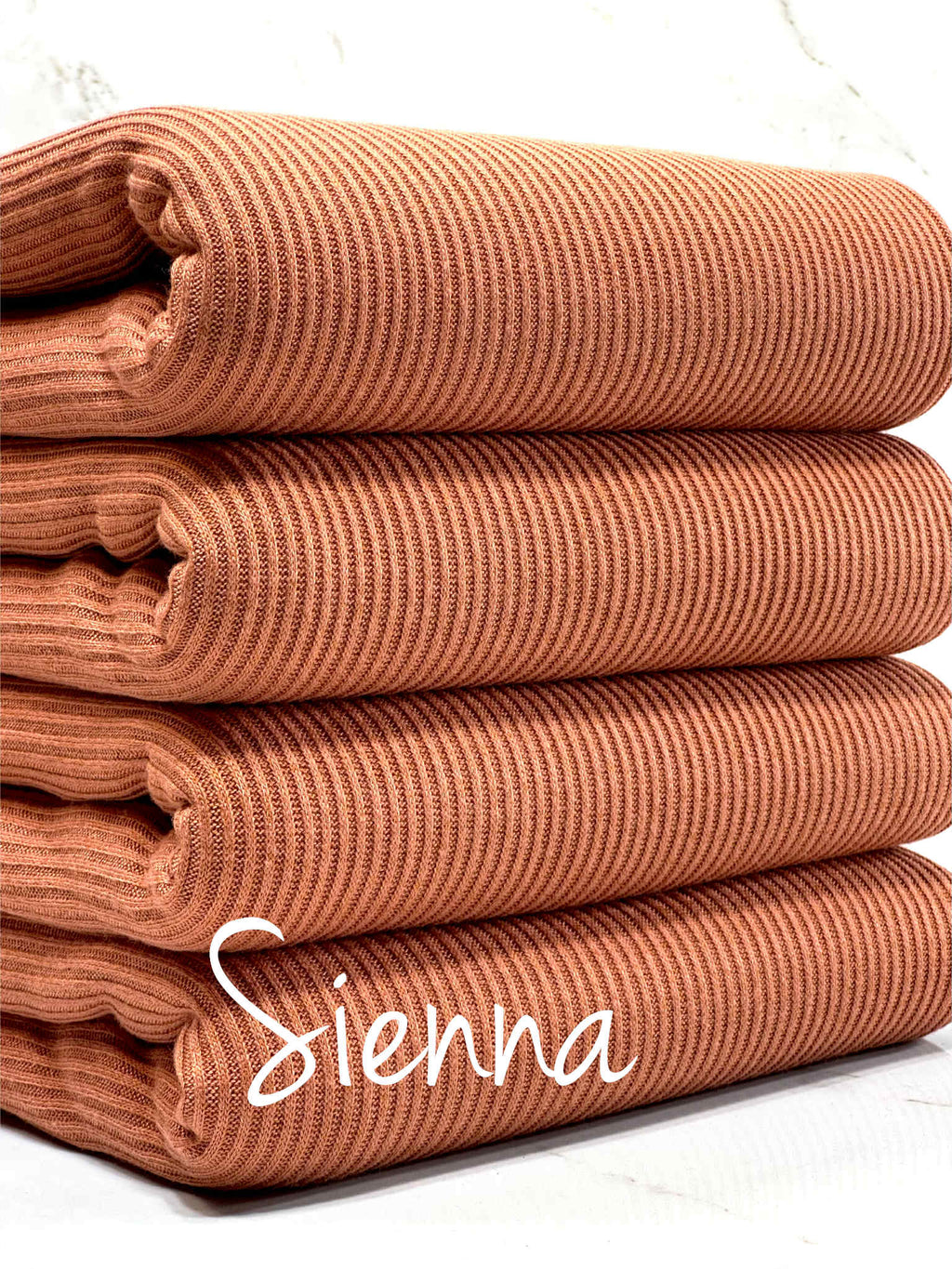 (CASHMERE RIB BRUSHED) SIENNA
