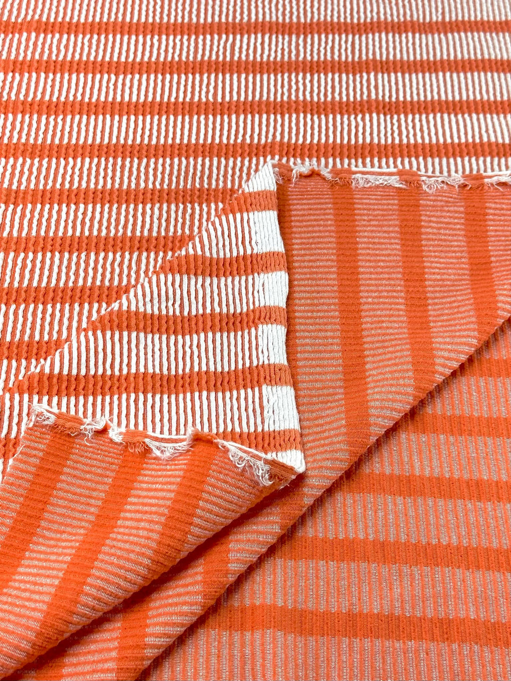 (URBAN RIB) STRIPES ON TANGERINE