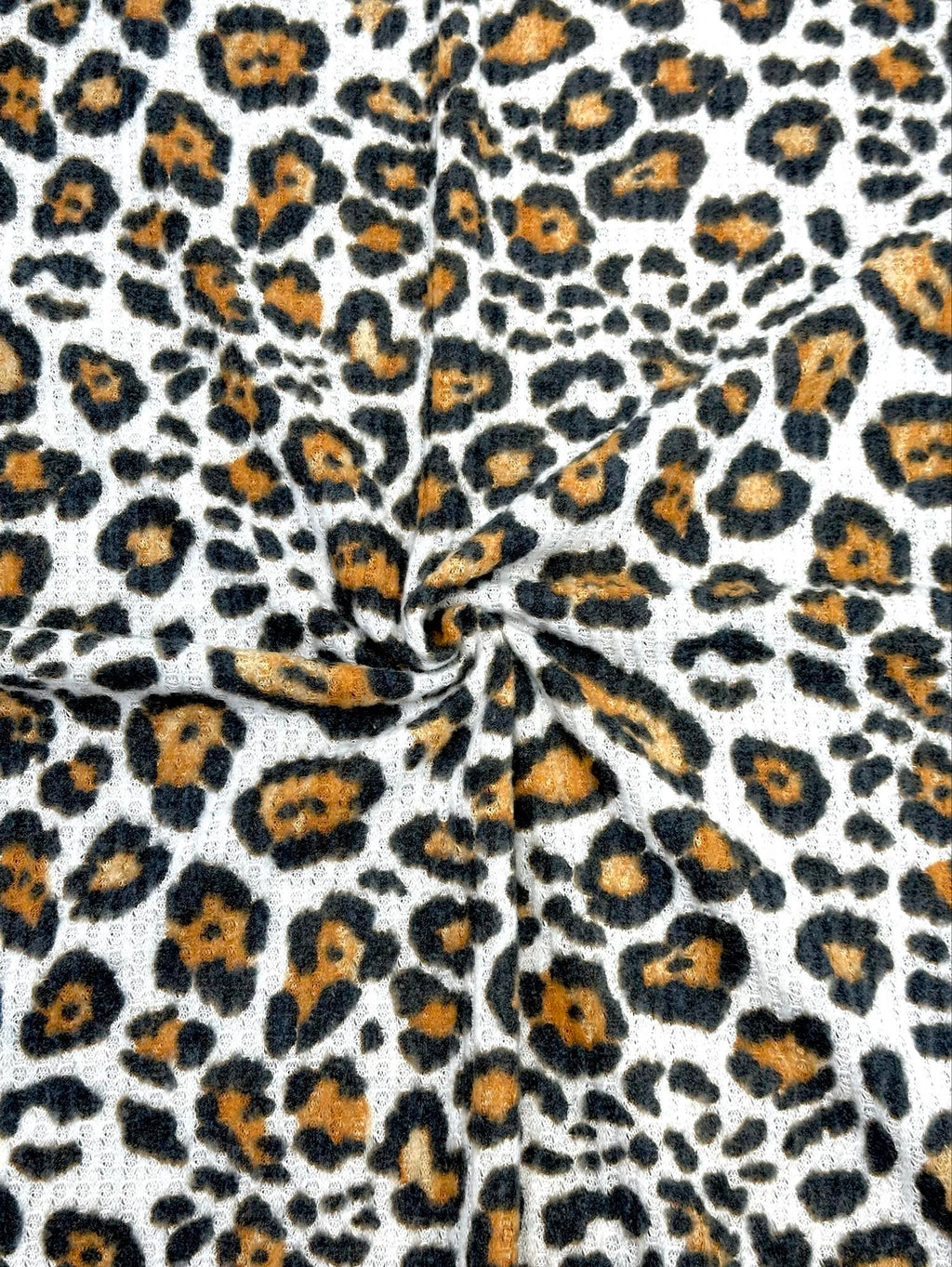 (WAFFLE BRUSHED) RUST CHEETAH ON OFF WHITE(5)