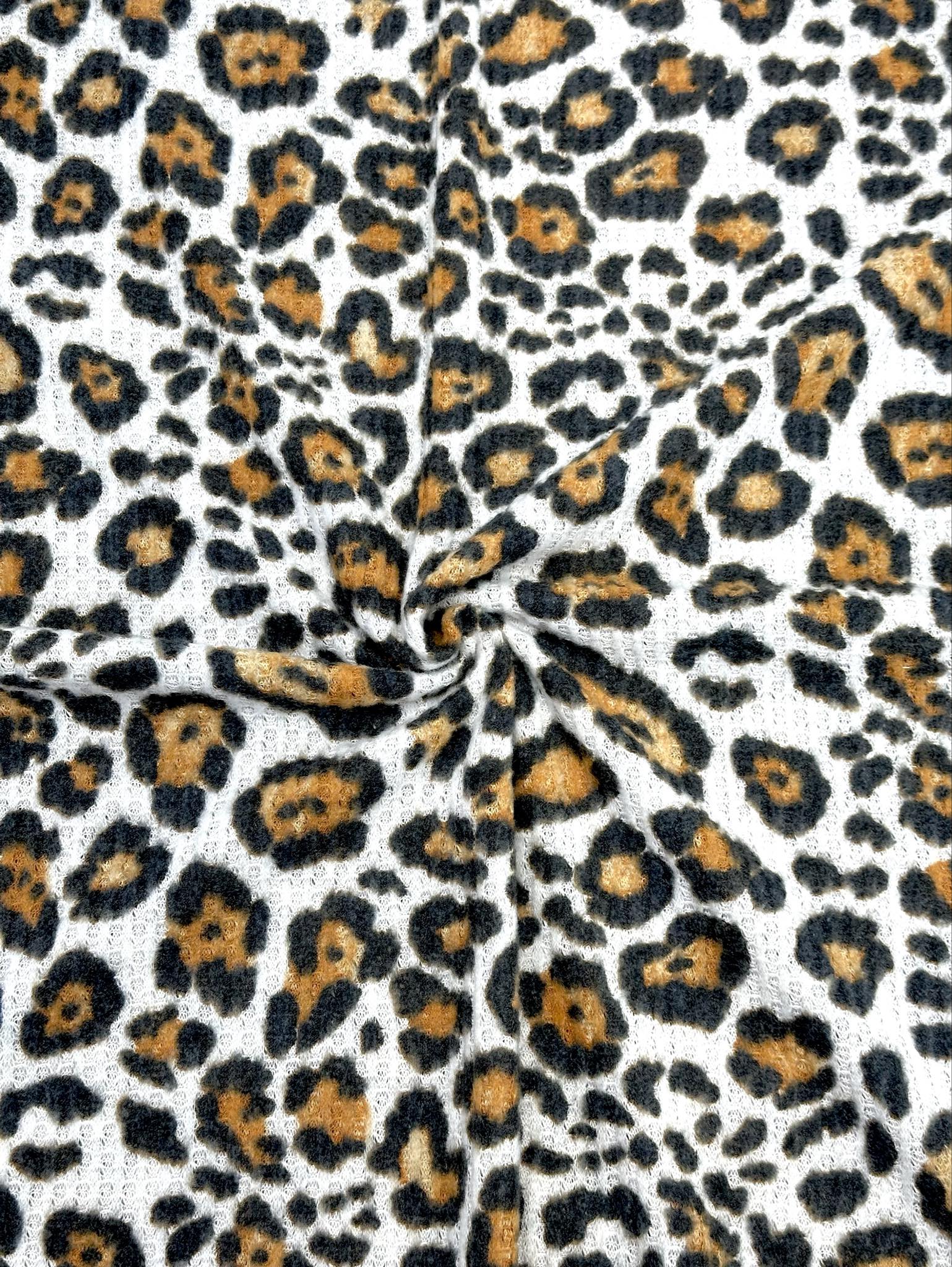 (WAFFLE BRUSHED) RUST CHEETAH ON OFF WHITE(5)