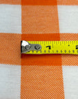 (KNIT) ORANGE AND OFF WHITE MEDIUM GINGHAM