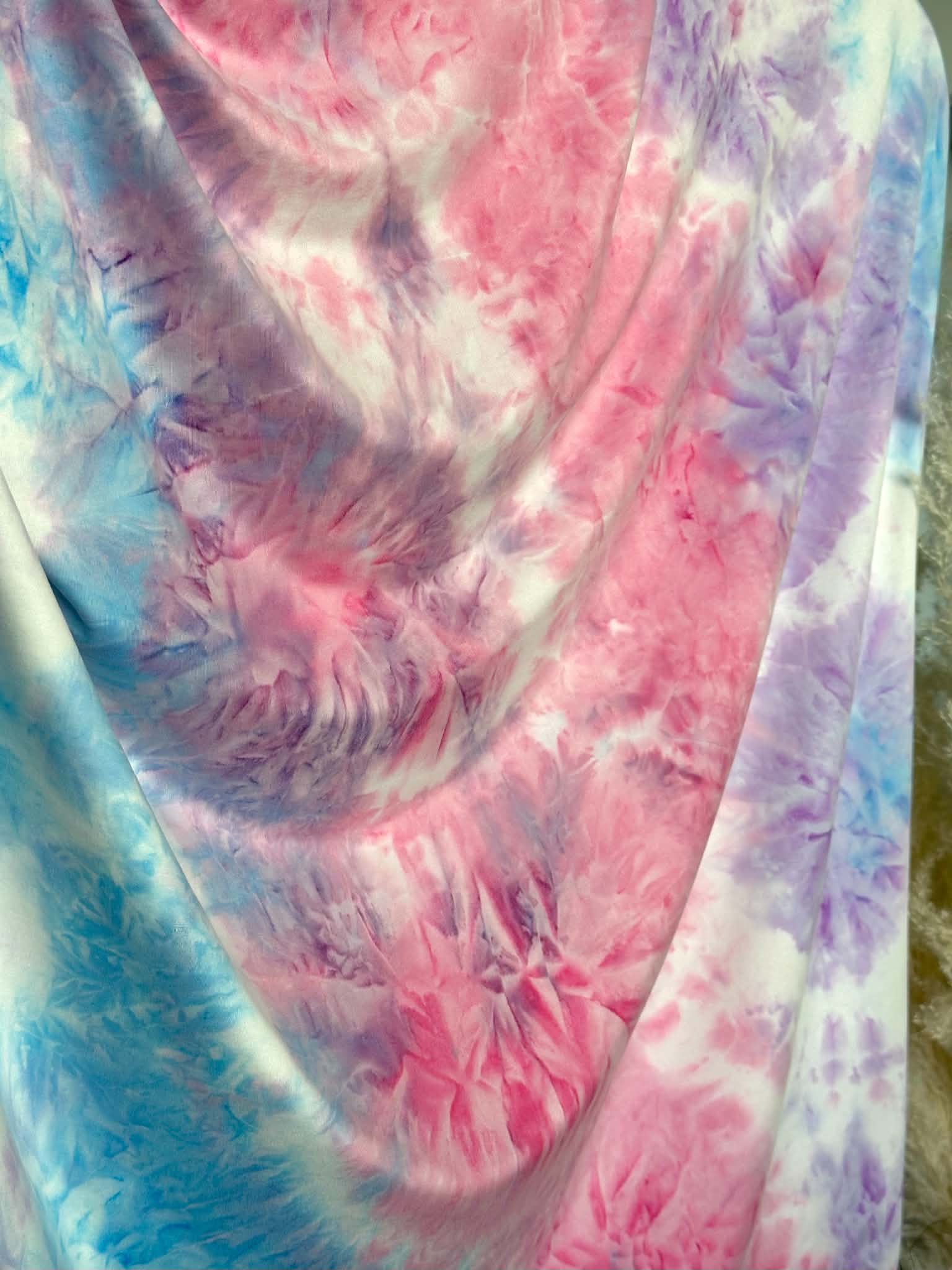 (DBP) PINK, BLUE, LAVENDER AND OFF WHITE TIE TYE