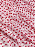 (MESH) TINY RED HEARTS ON OFF WHITE(3)