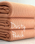 (POINTELLE RIB) DUSTY PEACH