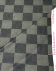 (4X2 RIB) DARK OLIVE AND BLACK MEDIUM CHECKERED