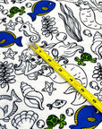 (DBP) MERMAID COLORING FABRIC