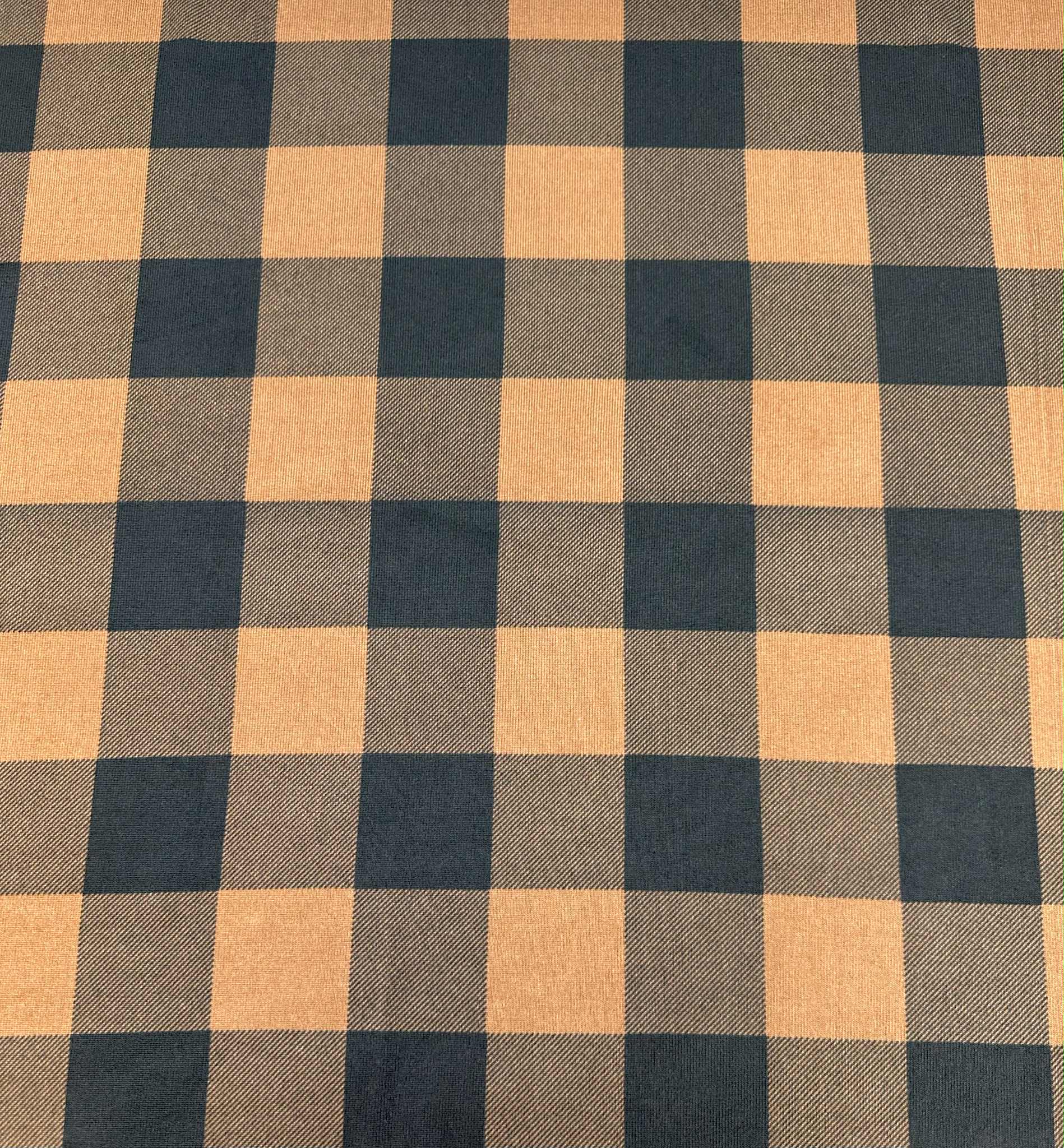 (SWEATER KNIT/ OAKLEY) COPPER AND BLACK CHECKERED
