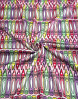 (4X2 YUMMY RIB) MEDIUM CRAYONS ON PINK