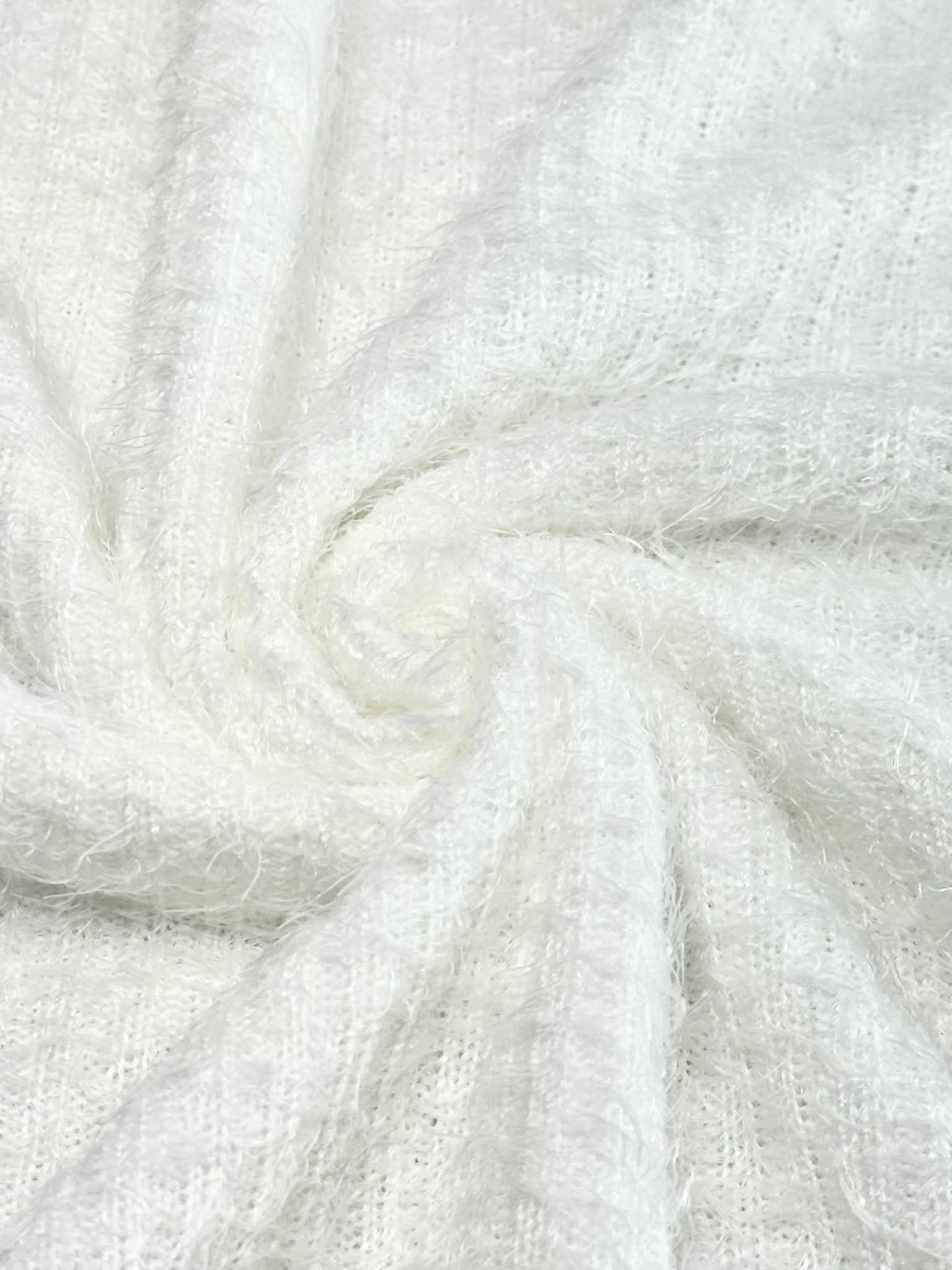 (MOHAIR RIB) IVORY