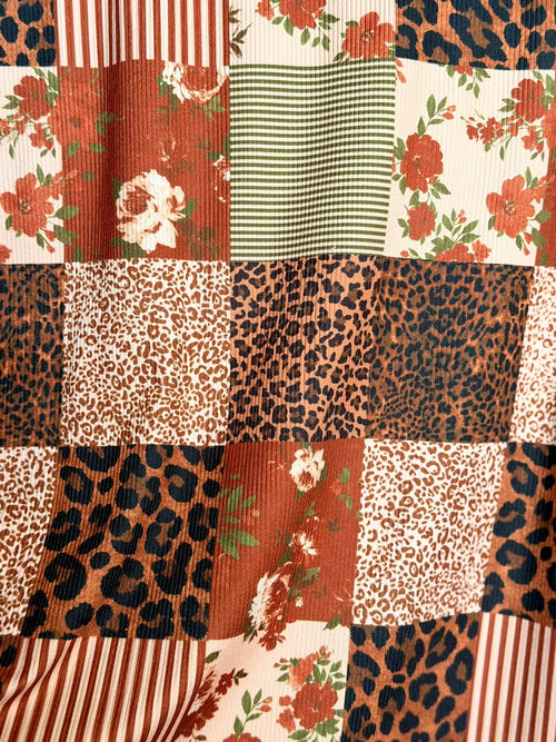 (2X2 YUMMY RIB) WILD RUSTIC REBEL PATTERN