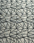 (MESH) BLACK GLITTER DIAMOND PATTERN ON TAN