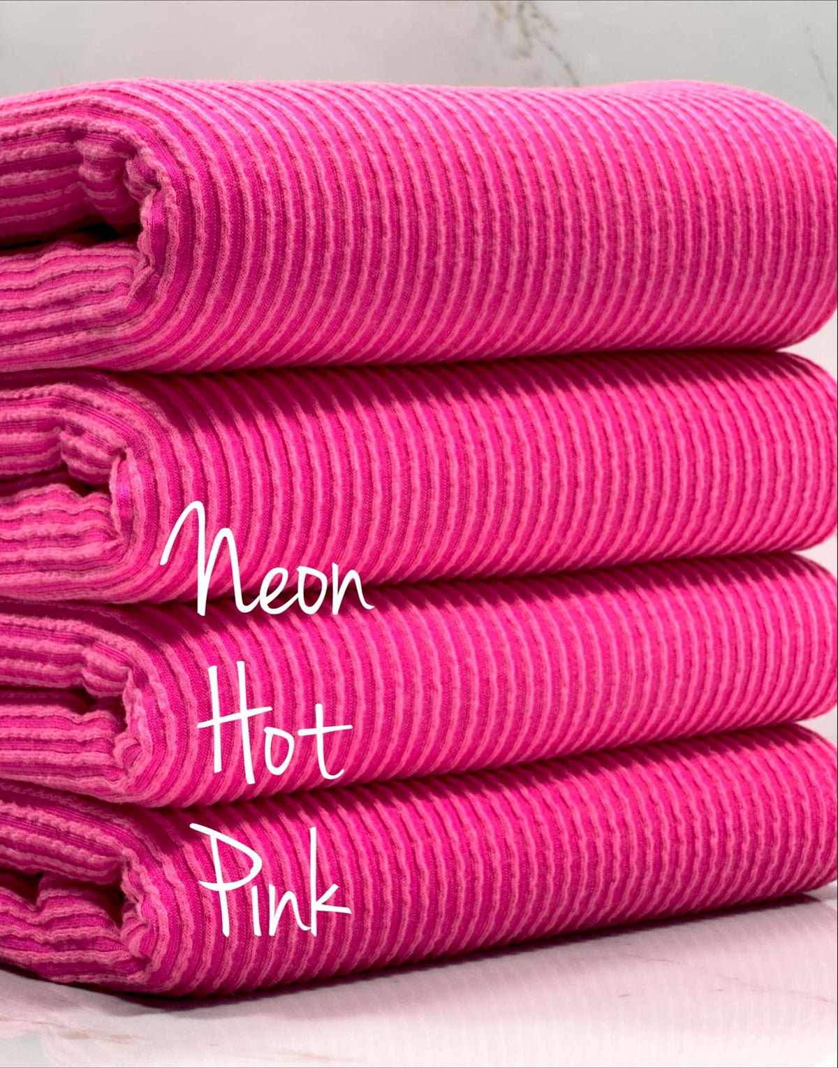(URBAN RIB) NEON HOT PINK