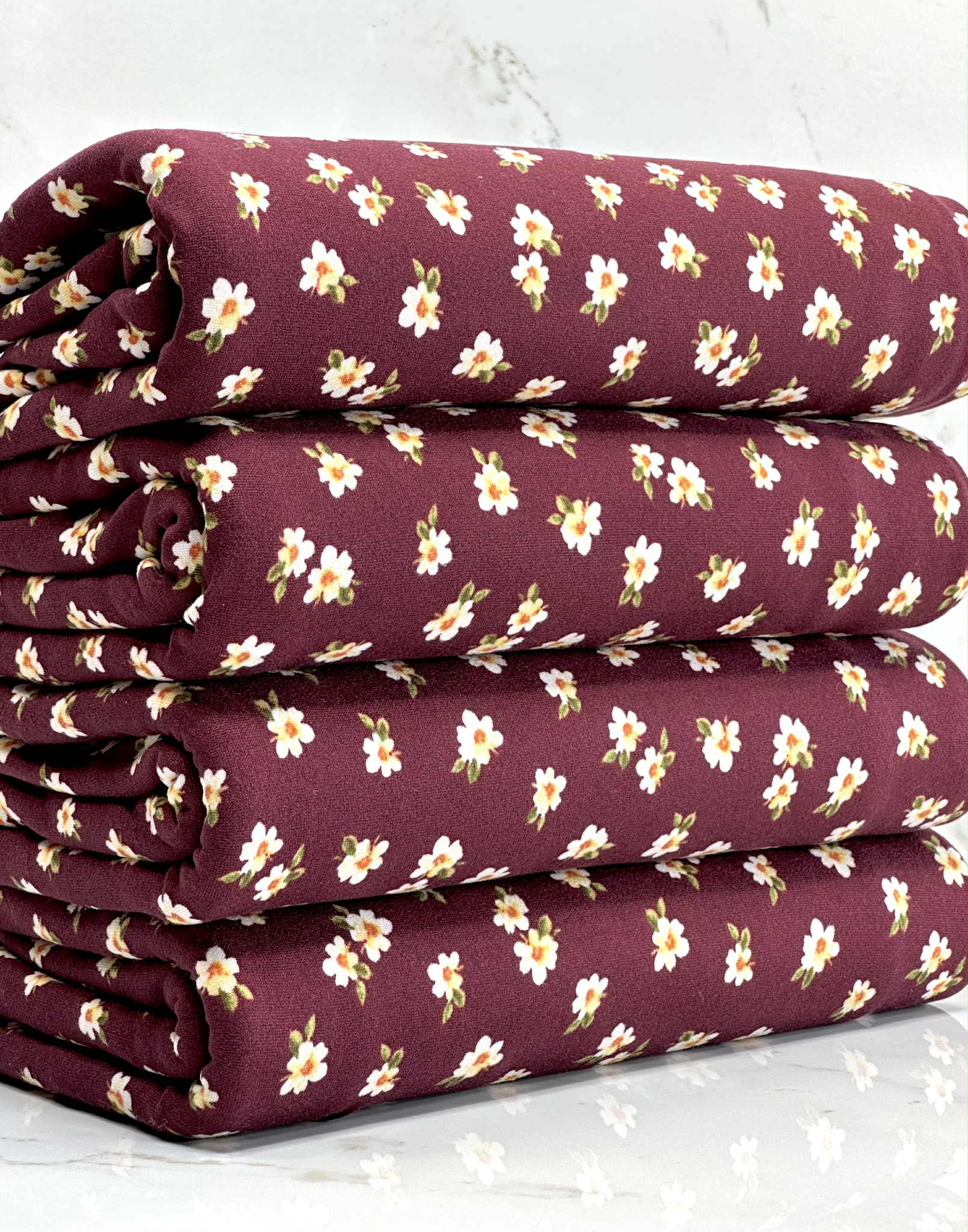 (DBP) TINY OFF WHITE FLOWERS ON WINE (1)