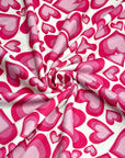 (4X2 YUMMY RIB) PINK HEARTS ON OFF WHITE