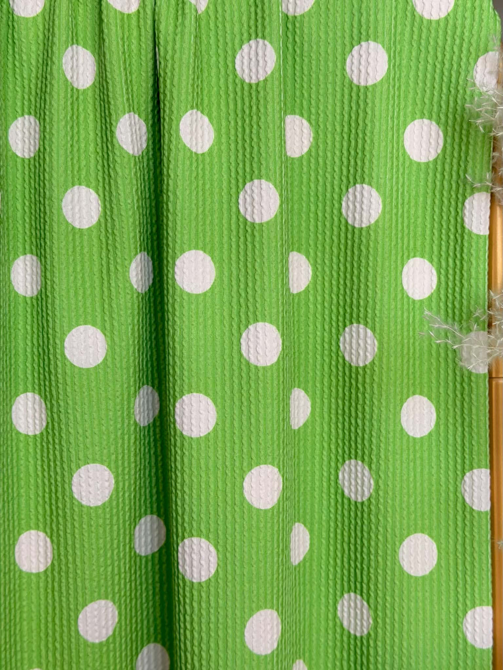 (URBAN RIB) POLKA DOTS ON GREEN