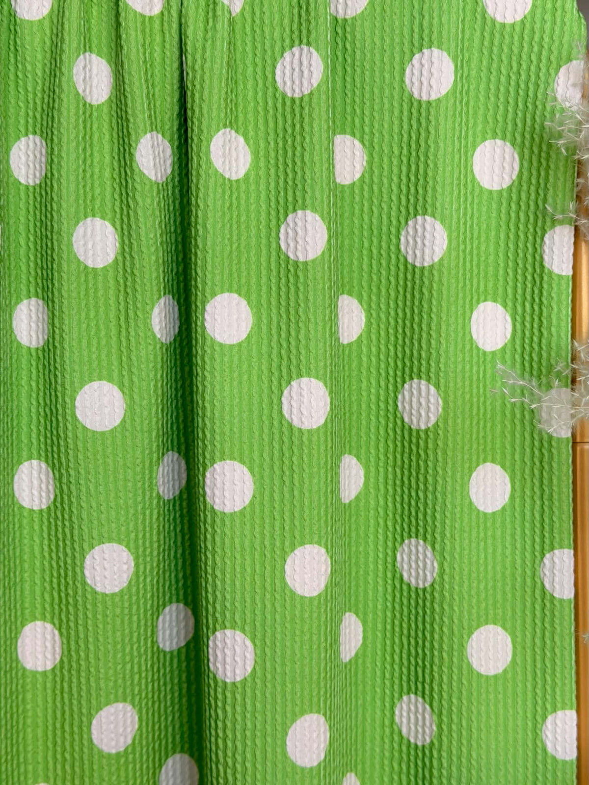 (URBAN RIB) POLKA DOTS ON GREEN