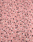 (DBP) WHITE AND BLACK POLKA DOTS ON PINK