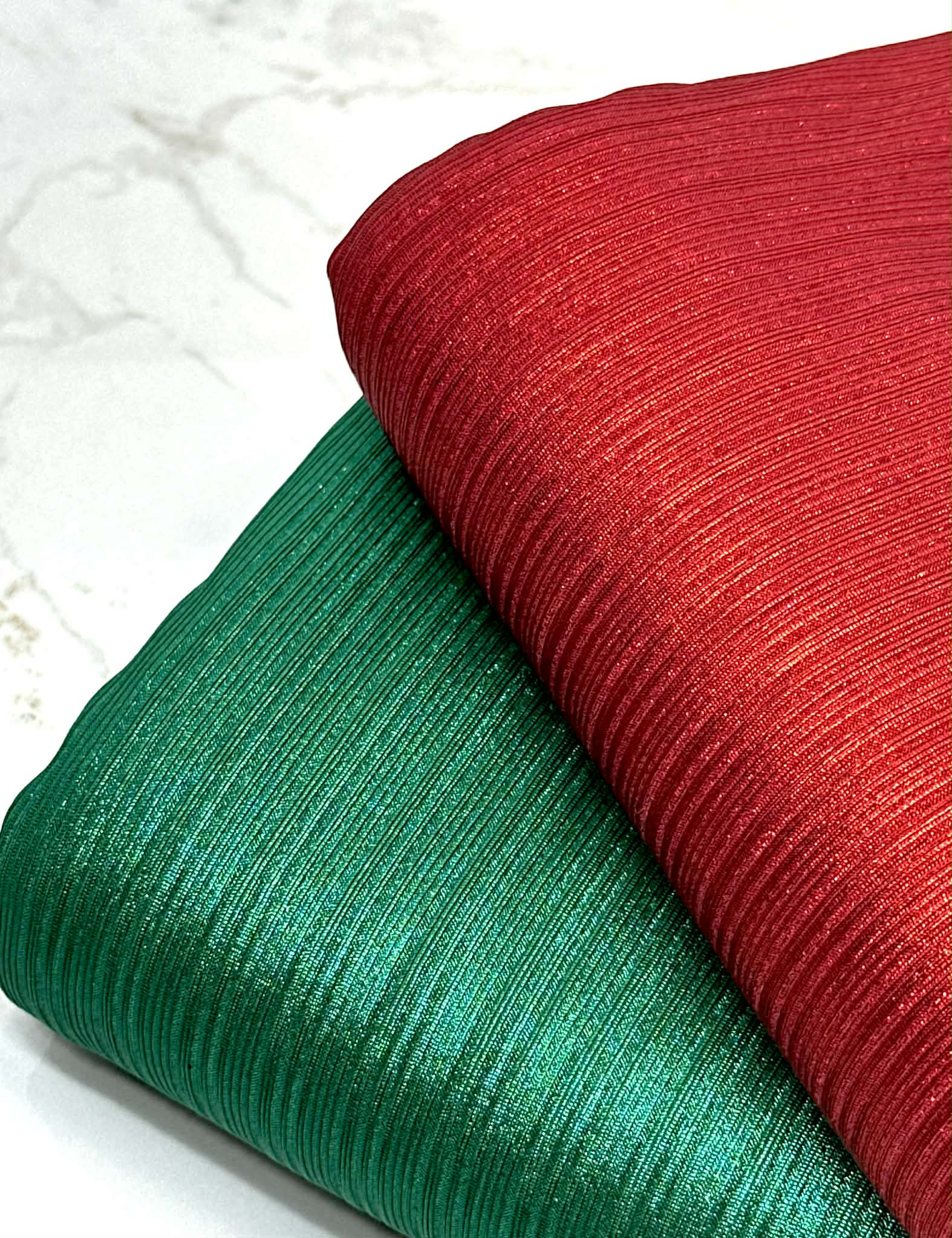 (SLINKY RIB) RED SHIMMER