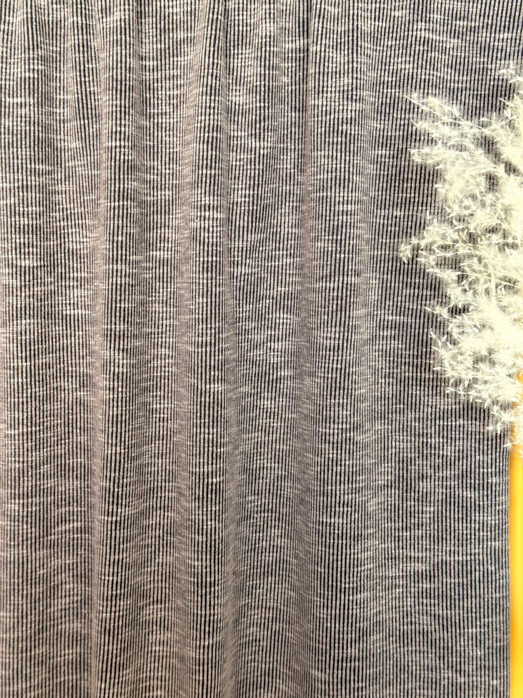 (JACQUARD RIB BRUSHED) 2-TONE CHARCOAL