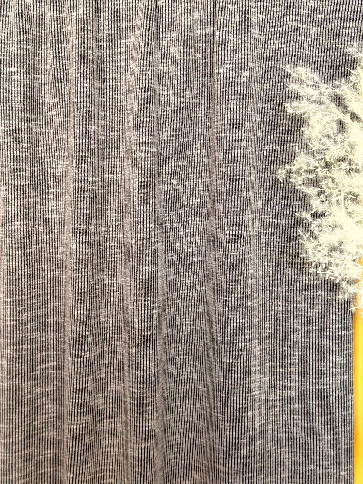 (JACQUARD RIB BRUSHED) 2-TONE CHARCOAL
