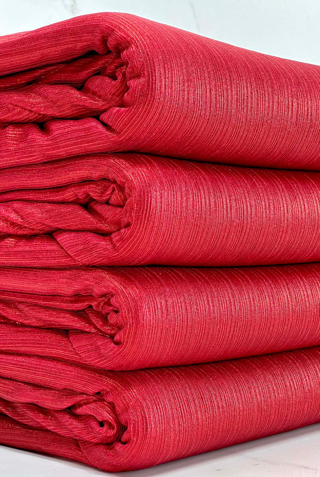 (SLINKY RIB) RED SHIMMER