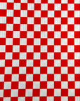 (YUMMY RIB) RED AND OFF WHITE CHECKERED