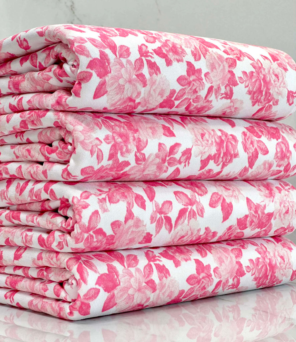 (DBP) PRETTY PINK FLORAL ON OFF WHITE(1)