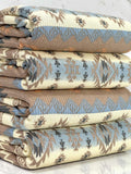 (BELLA RIB) WESTERN PRINT ON BROWN