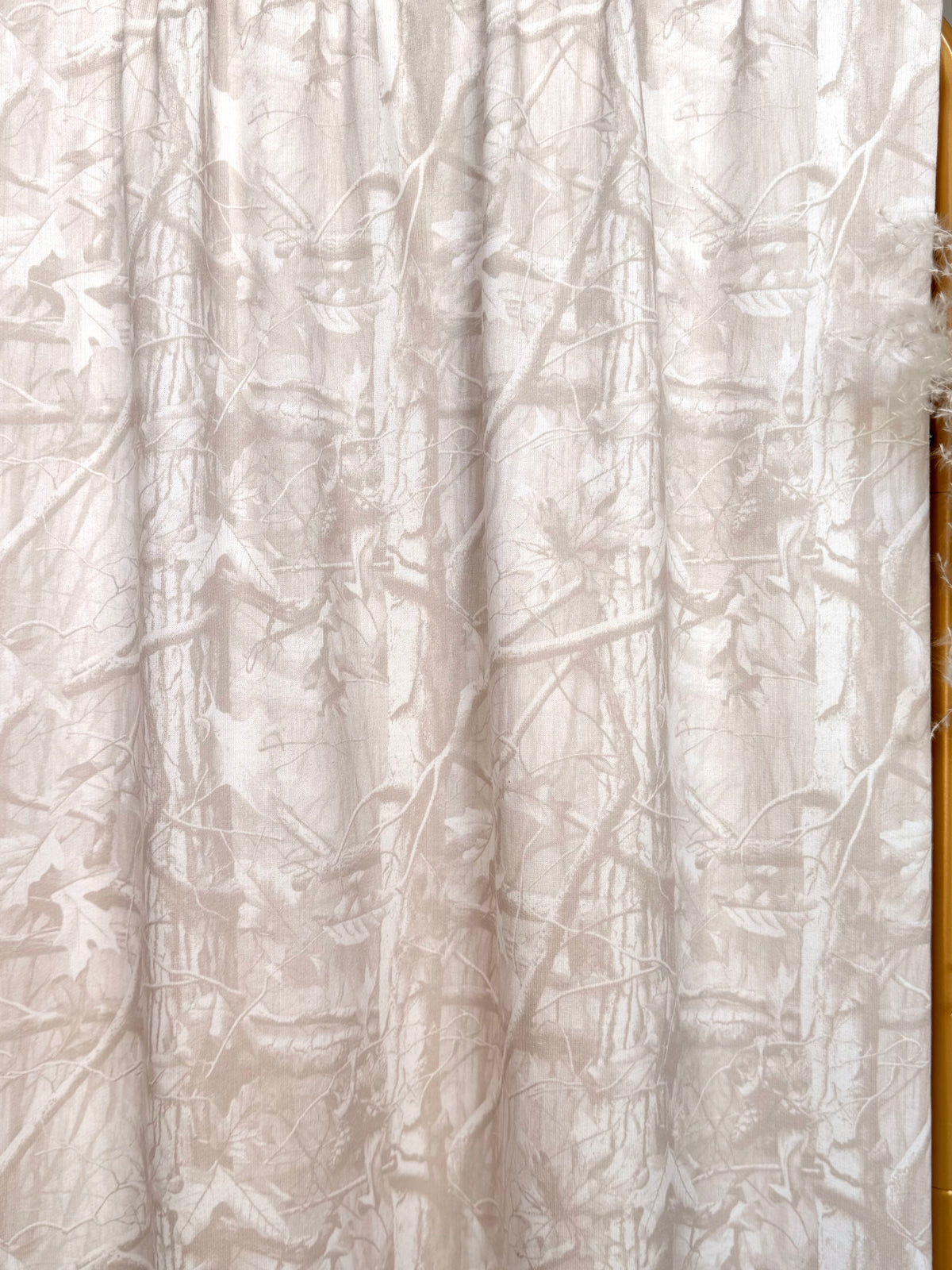 (FRENCH TERRY) TAN WOODLAND  CAMOUFLAGE
