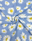 (THERMAL) WHITE DAISIES ON BLUE