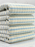 (GUAPO STRIPE) BABY BLUE STRIPES ON IVORY
