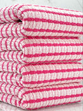 (GUAPO STRIPE) FUCHSIA STRIPES ON OFF WHITE